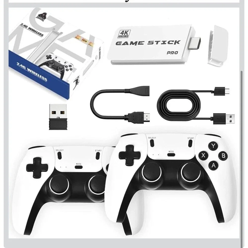 SJGAM M15 Plus Retro Video Game Console 4K HDMI Gaming Wireless 2 Controllers